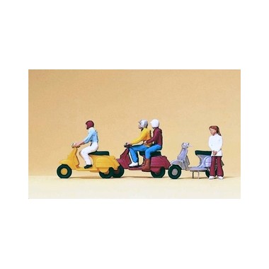 Figurines Motocyclistes Vespa