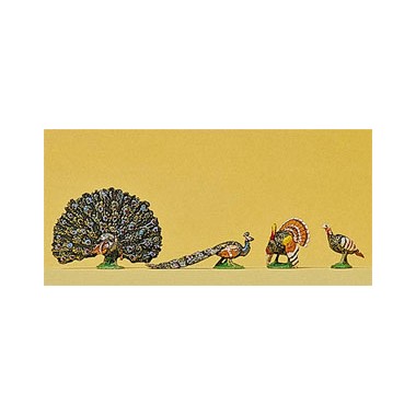 Figurines Dindons et Paons 