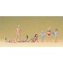 Figurines Enfants et adolescents à la piscine