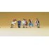 Figurines Passagers assis pour bus, train ou bancs