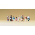 Figurines Passagers assis pour bus, train ou bancs