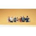 Figurines Passagers assis pour bus ou train