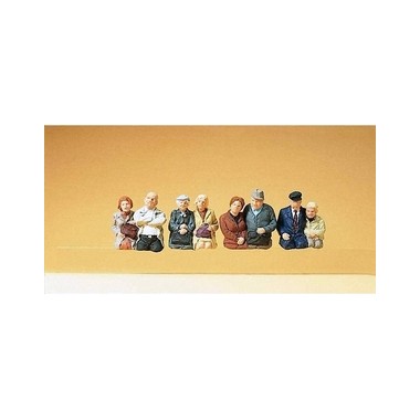Figurines Passagers assis pour bus ou train
