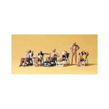 Figurines Bronzette sur transats