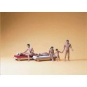 Figurines Couples à la plage nudiste