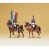 Figurines Garde Républicaine montée avec porte-drapeau