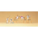 Figurines Peintres en batiment
