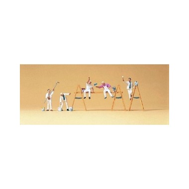 Figurines Peintres en batiment