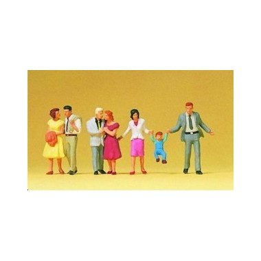 Figurines Couples de promeneurs