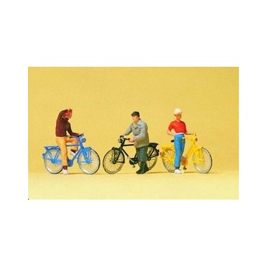 Figurines Cyclistes à l'arrêt