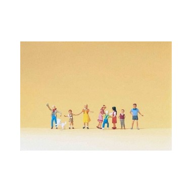 Figurines Enfants jouant