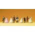 Figurines Personnes en habits d'époque 1880