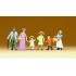 Figurines Famille en habits d'époque 1900