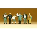 Figurines Passagers en habits d'époque 1900-1925
