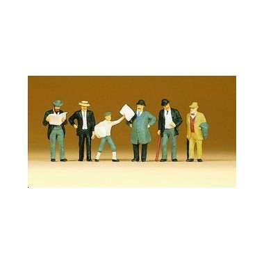 Figurines Passagers en habits d'époque 1900-1925