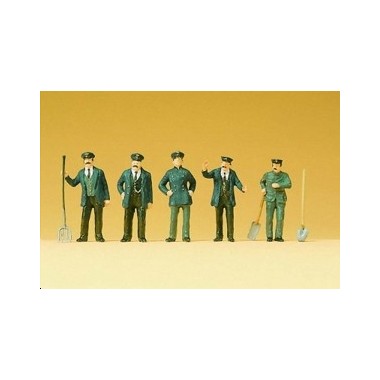 Figurines Cheminots en habits d'époque 1890-1925