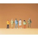 Figurines Jeunes gens en hiver
