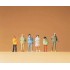 Figurines Jeunes gens en hiver