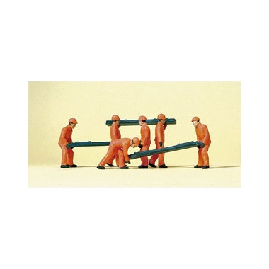 Figurines Ouvriers poseurs de voies