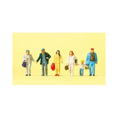 Figurines Voyageurs marchant