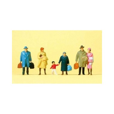 Figurines Voyageurs marchant