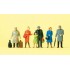 Figurines Voyageurs en manteaux