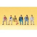 Figurines Ouvriers assis