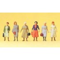 Figurines Ouvrières au retour vers la gare