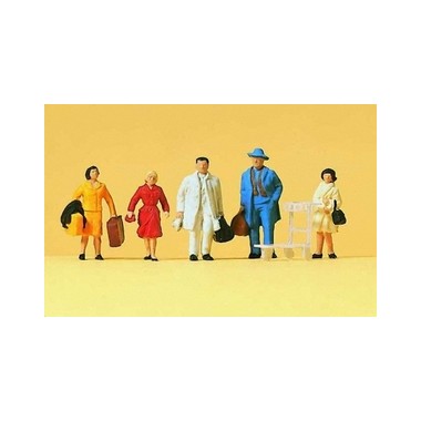 Figurines Voyageurs en gare