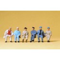 Figurines Ouvriers assis
