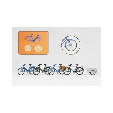 Bicyclettes et remorque