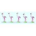 Figurines Flamants roses