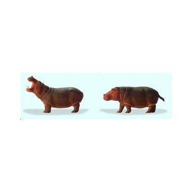 Figurines Hippopotames du cirque