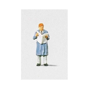 Figurine Homme lisant le journal