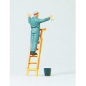 Figurine Laveur de carreaux ou laveur de voitures