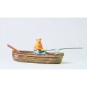 Figurine Pêcheur en barque