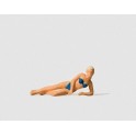 Figurine Femme allongée en maillot de bain