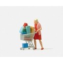 Figurine Femme avec caddy