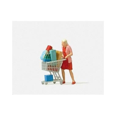 Figurine Femme avec caddy