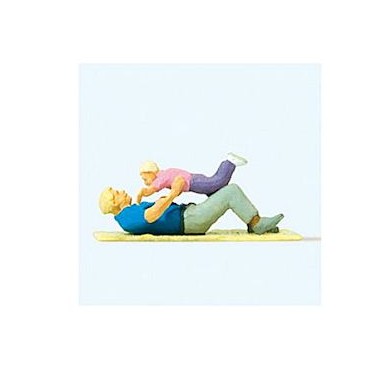 Figurines Père et enfant