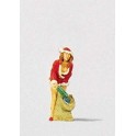 Figurine Mère Noel avec cadeaux