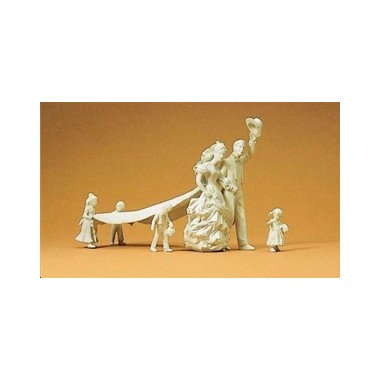 Figurines maquettes Mariés et enfants