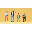 Figurines camionneurs et auto-stoppeuse
