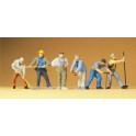 Figurines ouvriers de chantier