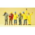 Figurines ouvriers de chantier