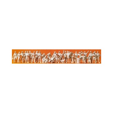 Figurines Equipage allemand Luftwaffe et personnel au sol 2ème GM