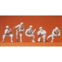 Figurines maquettes Equipage PAK40 allemand, 2ème GM