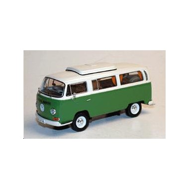 Miniature Volkswagen T2a Camping car Vert/Crème