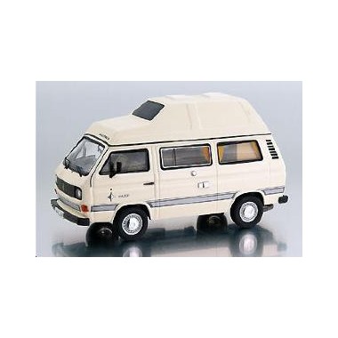 Miniature Volkswagen T3 Camping car rehaussé Westfalia beige Miniature Volkswagen T3 Camping car rehaussé Westfalia beige