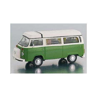 Miniature Volkswagen T2b Camping car Vert/Blanc - francis miniatures